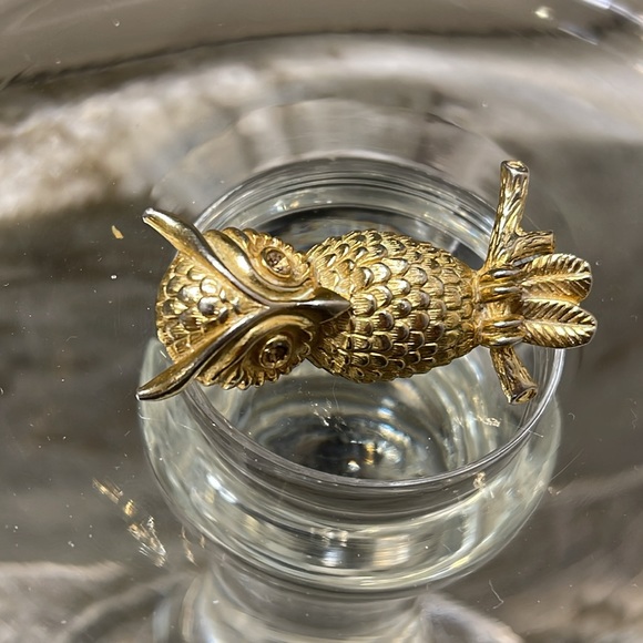 Vintage Owl Brooch Sphinx Jewelry - Picture 5 of 10